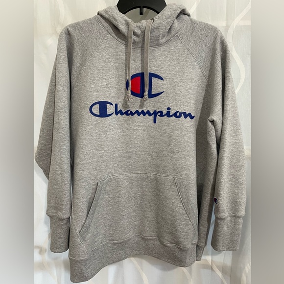 Champion Other - Gray Fleece lined Champion Authentic Athleticwear Hooded Sweatshirt